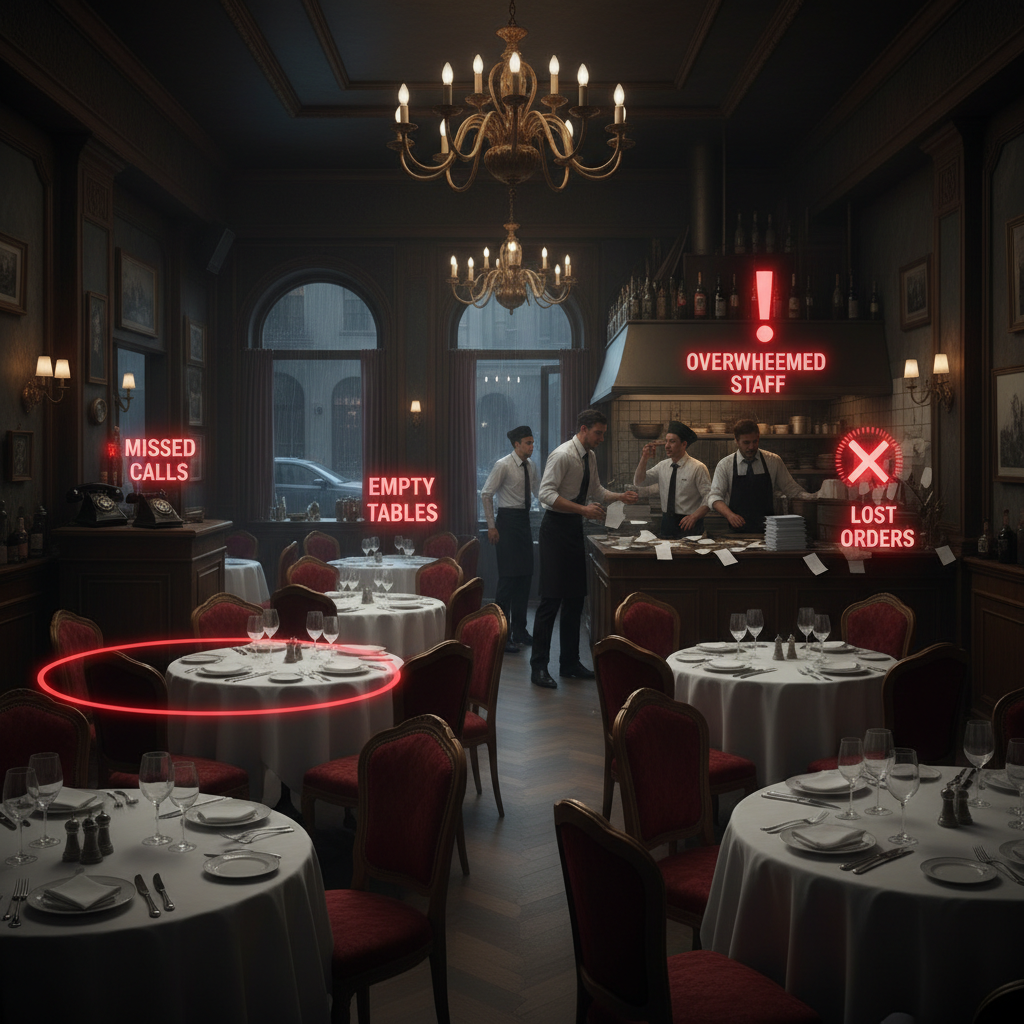 Problemas comunes de restaurantes hispanos en Orlando perdiendo llamadas pedidos y reservas