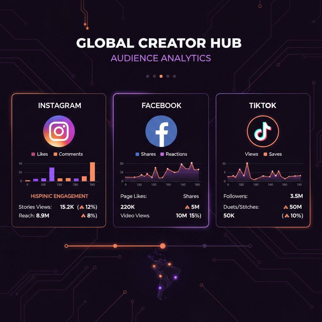 Estrategia de redes sociales para negocios hispanos: Instagram, Facebook y TikTok